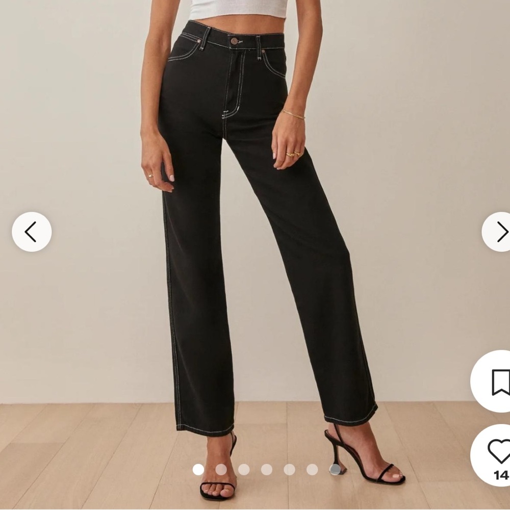 Reformation black jeans